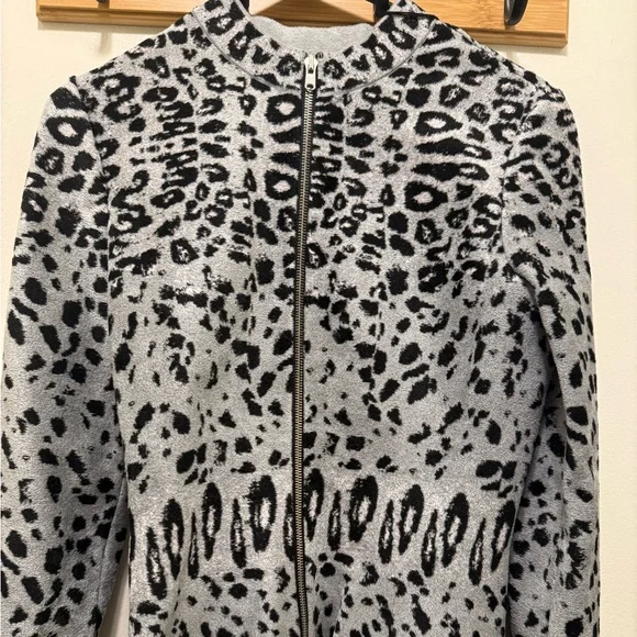 $2450 NWT Alaia Alaïa Paris Maille Velours Leopard Jacket - Picture 2 of 6